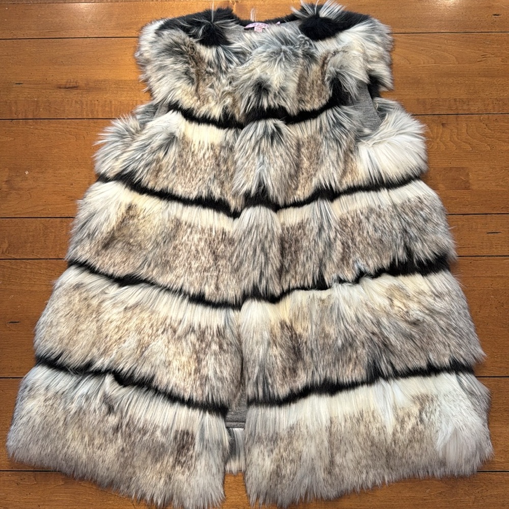 Calypso St. Barth Merveille Faux Fur Vest View 4